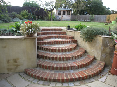 Garden Steps Design on The Lawn The Semi Circular Steps Leading To The Lawn